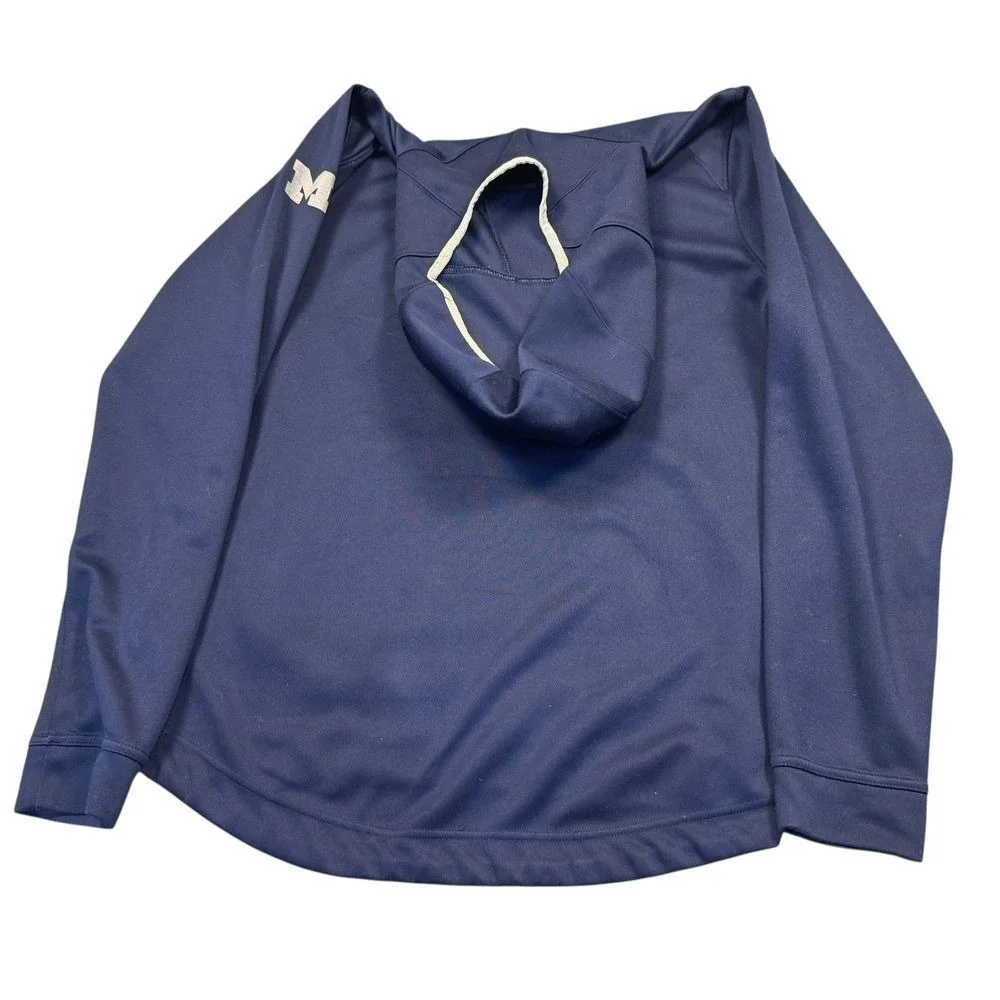 Michigan‎ Jordan Hoodie Men's Medium Wolverines Football Navy Tech Sweatshirt